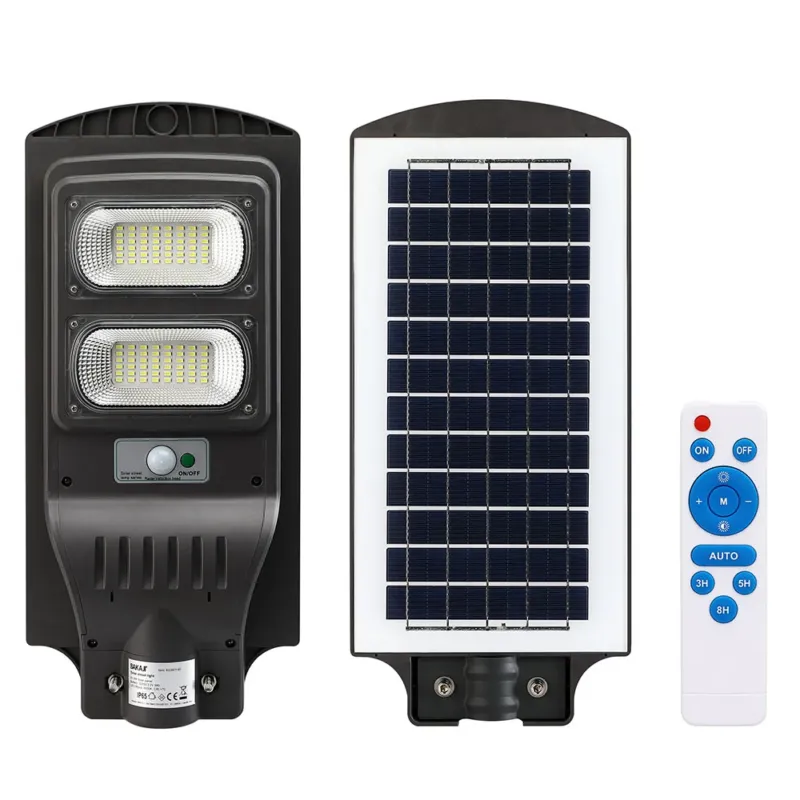 Lampione Stradale Faro LED 60W Solare Luce Esterno Sensore Movimento Telecomando Ultime Pezzi