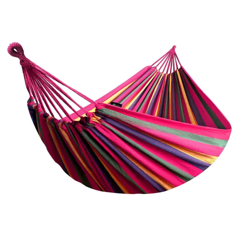 A Buon Prezzo Amaca da Giardino Singola in Tessuto Cotone Relax Campeggio 200x80cm Multicolore