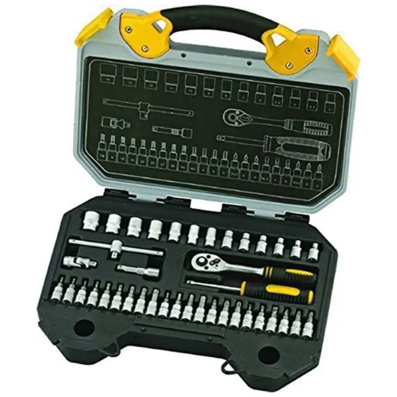 Kit Chiave a Bussola 1/4 Cricchetto con Bussole 40pz Snodi e Punte Cacciavite Pagamento Sicuro