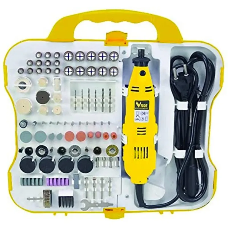 Utensile Rotativo Minitrapano Fresa Smerigliatrice 130W Mini Drill 165pz Valiget Più Venduto