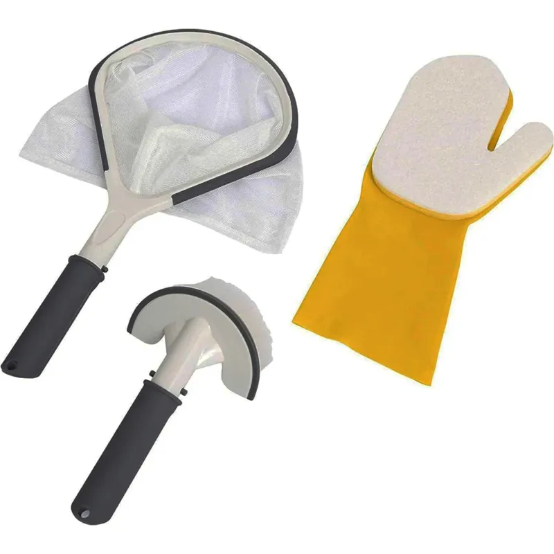 Set Pulizia per Idromassaggio con Spazzola Retina Raccogli Detriti e Guanto Ultima Occasione
