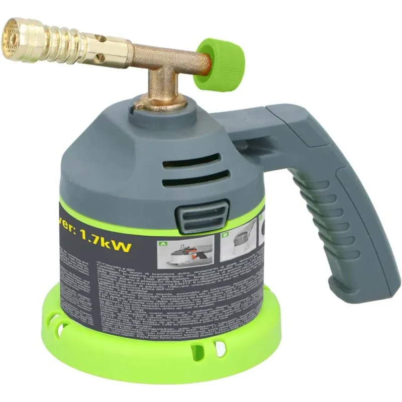 Ultima Occasione Bruciatore a Gas Fiamma Ossidrica 190g per Saldare e Bruciare Manico Ergonomico