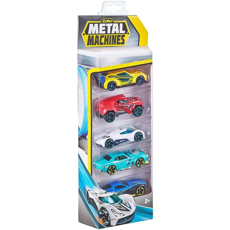 Offerta Macchine Metalliche Metal Machines Set 5 Pezzi Vari Colori Assortiti Gioco Auto
