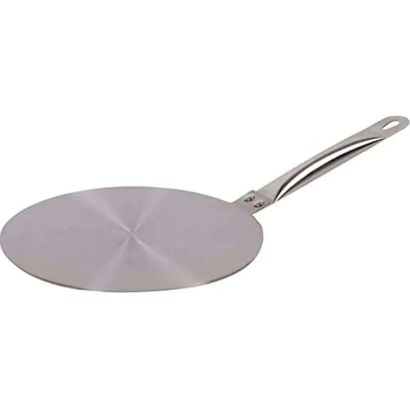 Adattatore per Piano Cucina ad Induzione in Acciaio con Manico Diametro 26 cm Pagamento Sicuro