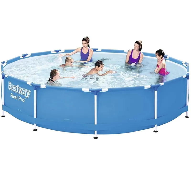 Direttamente Dal Produttore Piscina Fuoriterra Bestway Steel Pro Rotonda 366x76cm Struttura Acciaio Giardino