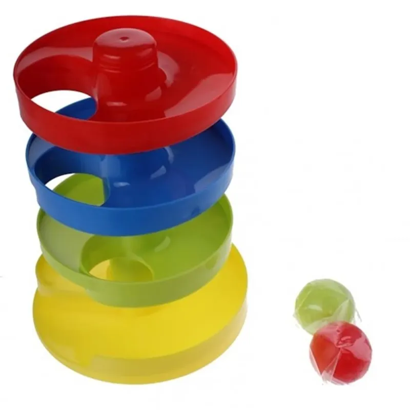 Quantità Limitata Gioco Prima Infanzia Torre Scivolo con 2 Palline Giocattolo Bambini Neonato