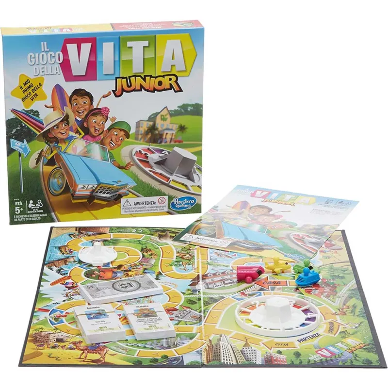 Hasbro Gaming il Gioco della Vita Junior Gioco di Societa‘ Scatola per Bambini Ultima Occasione