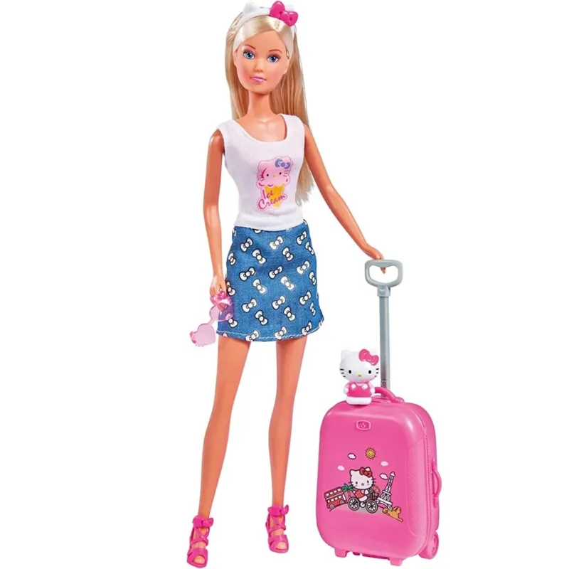 Prezzo Scontato Bambola Steffi Love Travel a Tema Hello Kitty Giocattolo per Bambini Idea Regalo