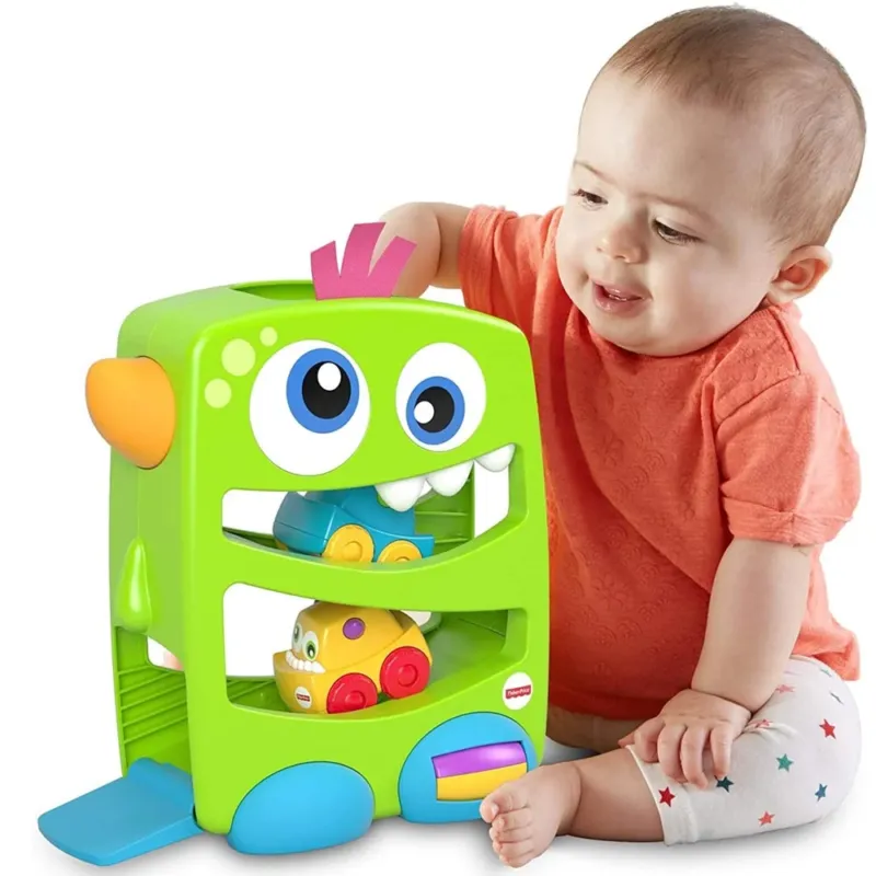 Offerta Del Giorno Fisher-Price Mostriciattolo con Rampa Pista Macchinine Giocattolo Bambini Suoni