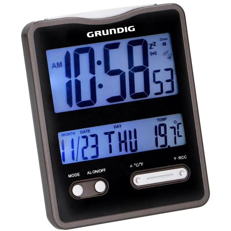 Orologio Digitale da Tavolo Stazione Meteo con Temperatura Data e Sveglia Nero Offerta