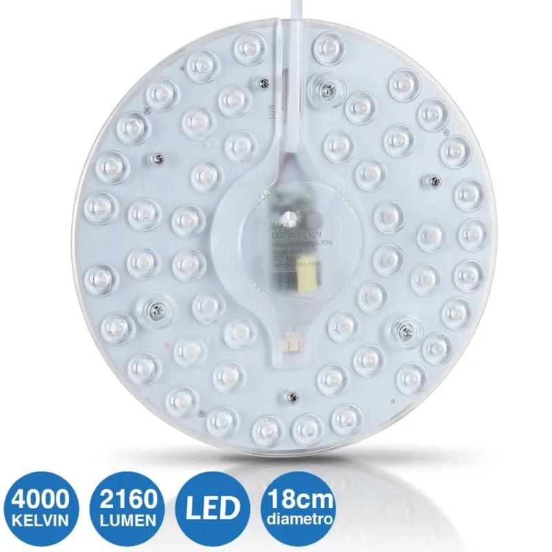 Circolina LED Disco Calamita Sotituzione Neon Plafoniera Luce Bianca 24W 2160LM Occasione Imperdibile