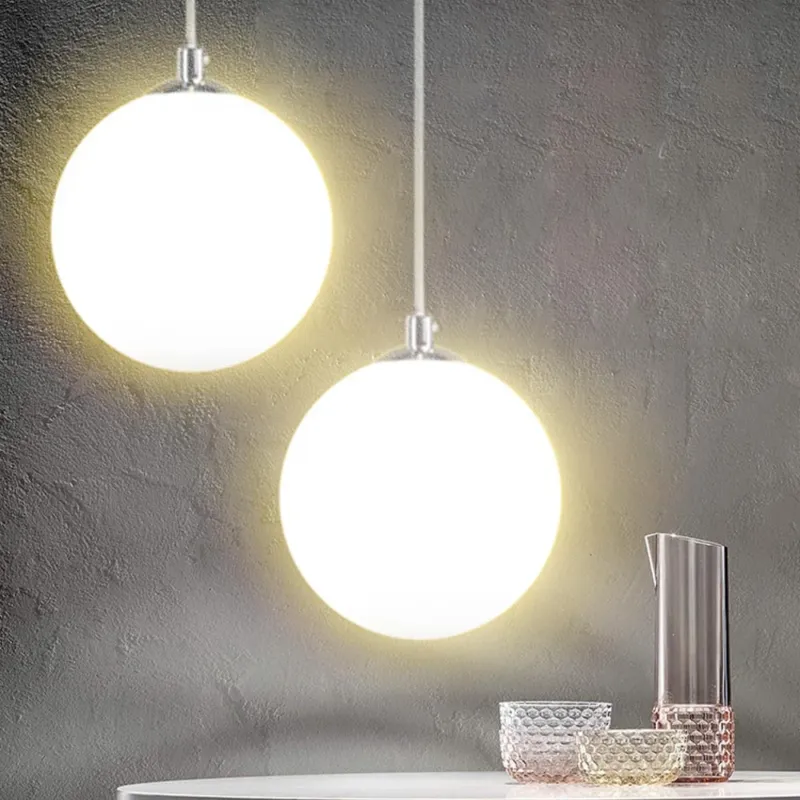 Prezzo Scontato Lampadario Lampada Sospensione Sfera 35 cm Design Moderno Paralume Vetro E27