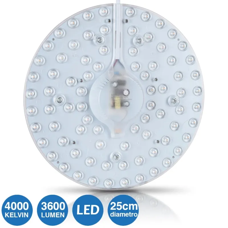 Circolina LED Disco Calamita Sostituzione Neon Plafoniera Luce Bianca 40W 3600LM Offerta Speciale