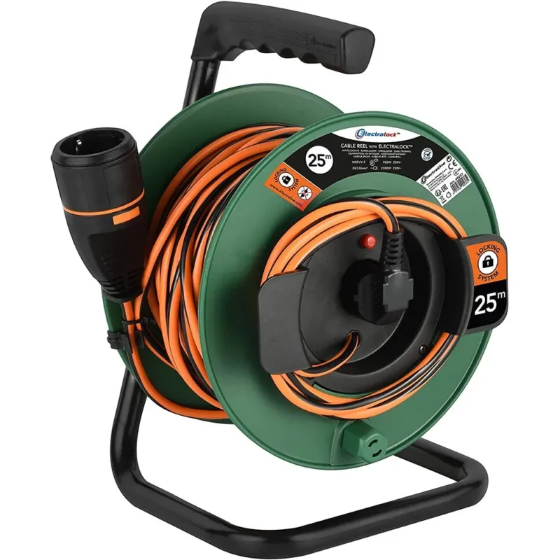 Avvolgitubo Con Prolunga Elettrica Giardino 25mt Presa Electrablock Electraline Compra Oggi Stesso