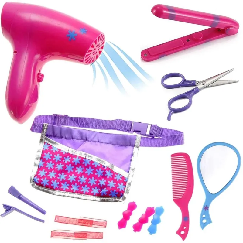 Playset Beauty Parrucchiera Giocattolo Bambini Piastra Phon e Accessori Capelli Prezzo Scontato
