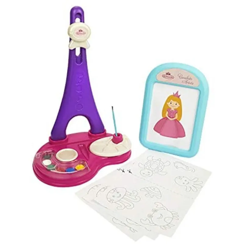Offerta Limitata Cavalletto Artista My Princess Sara Giocattolo Bambini con Fogli e Tempere