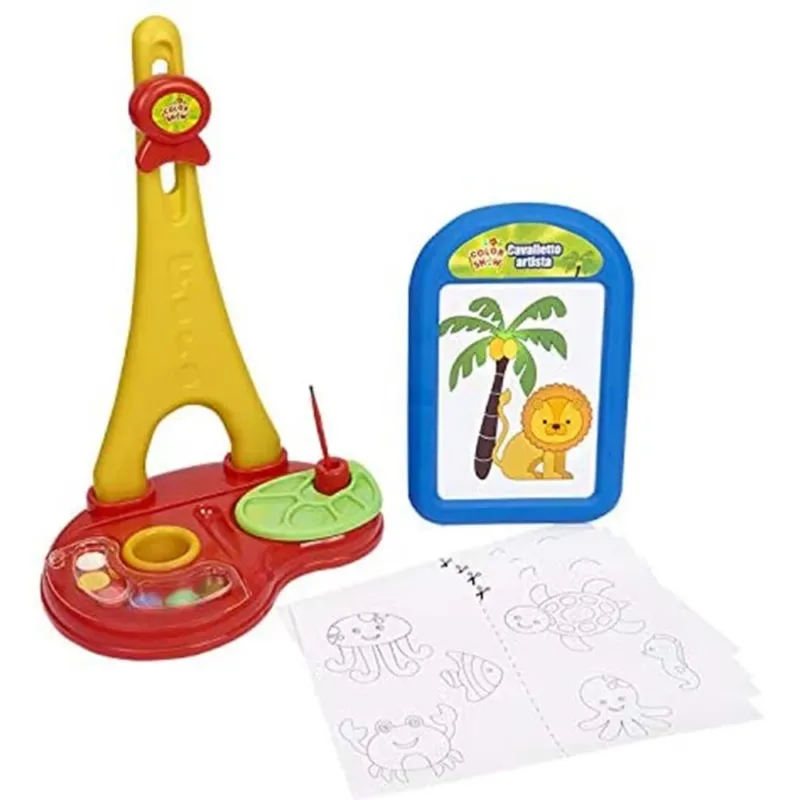 Ordina Subito Cavalletto Artista Color Show Giocattolo Bambini con Fogli Tempere e Pennello