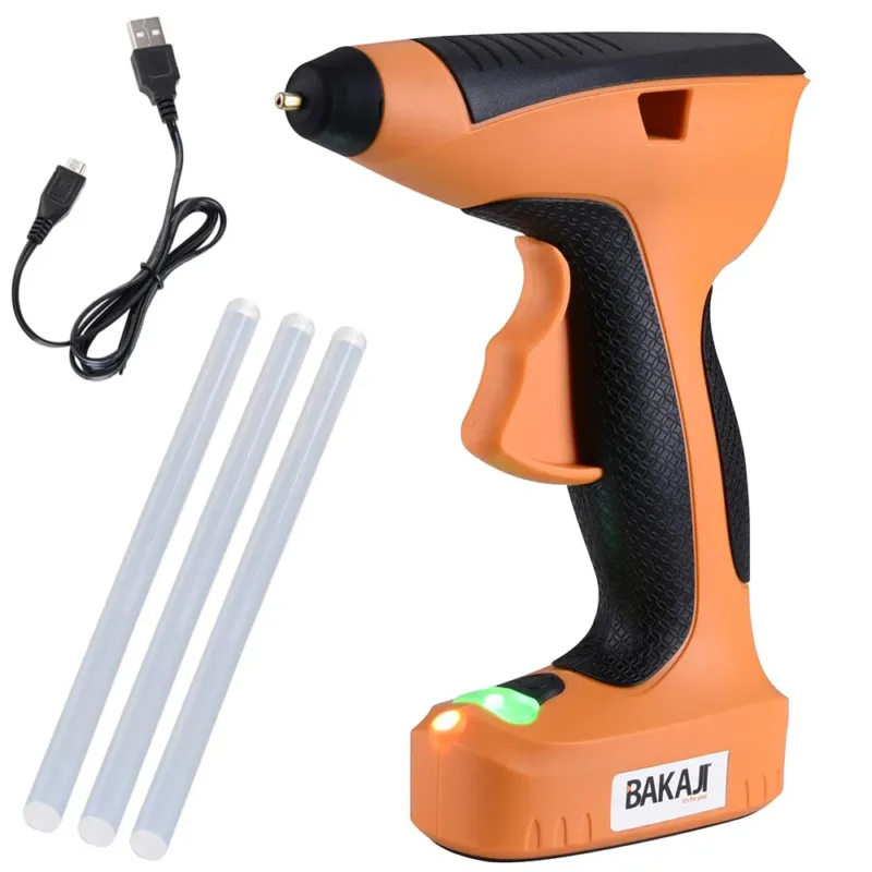 Ultimissimo Modello Pistola Incollatrice Colla a Caldo Elettrica a Batteria Termocollante 3 Stick