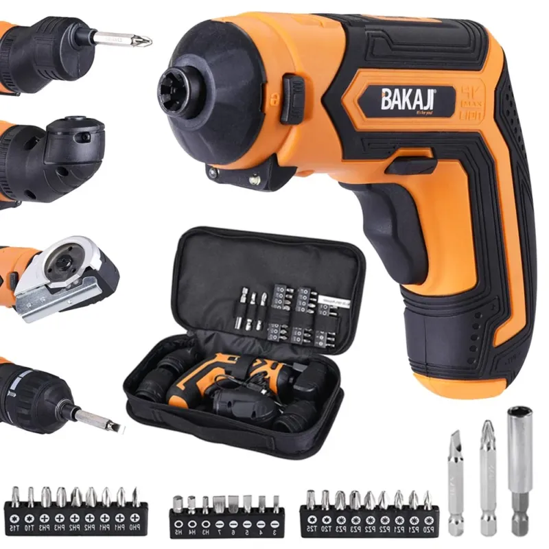 Ultimissimo Modello Avvitatore Mini Cacciavite Elettrico Multiuso a Batteria 28 Punte + 4 Adattatori