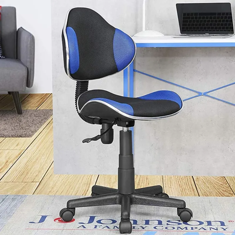 Promozione Esclusiva Poltrona Sedia Scrivania Ufficio Cameretta Girevole Tessuto Traspirante Blu