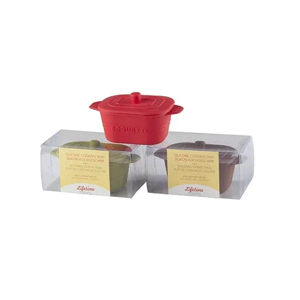 Super Prezzo Formina In Silicone Per Cottura Dolci a Forma Di Pentola Con Coperchio 12,8 cm
