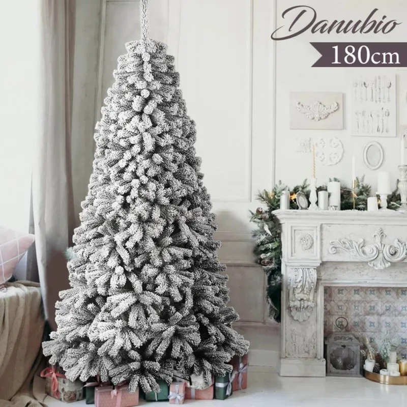 Albero Di Natale Innevato Danubio 180cm 1056 Rami Super Folto Effetto Neve Reale Compra Adesso
