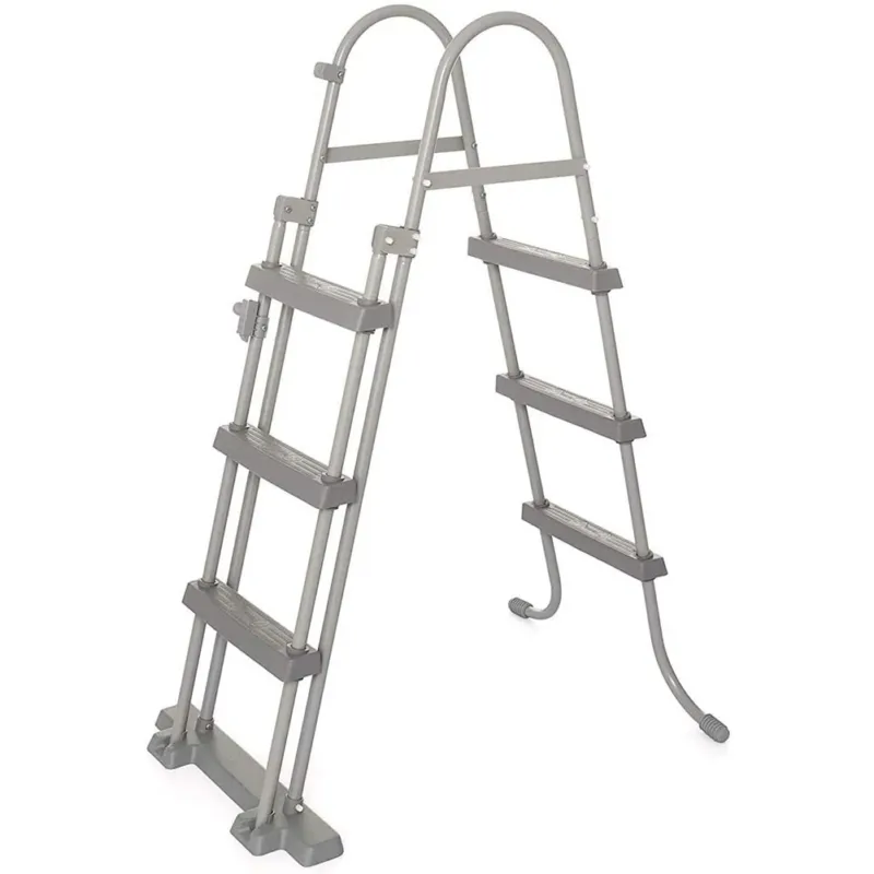 Quantità Limitata Bestway Scala Scaletta di Sicurezza per Piscina Fuoriterra Metallo 107cm