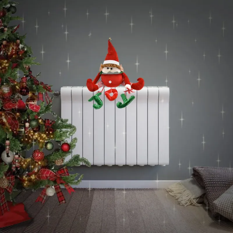 Prezzo Basso Copritermosifone Natalizio Forma Folletto con Scritta Joy Decorazione Natale