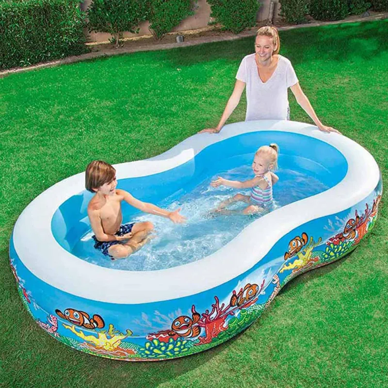 Promozione Piscina Gonfiabile Otto Family 262x157x47cm 544LT 2 Anelli Per Esterno Bestway