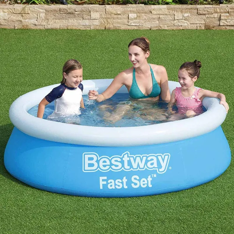 Promozione Esclusiva Piscina Fast Bestway Gonfiabile Fuoriterra Rotonda Autoportante 183cm Giardino