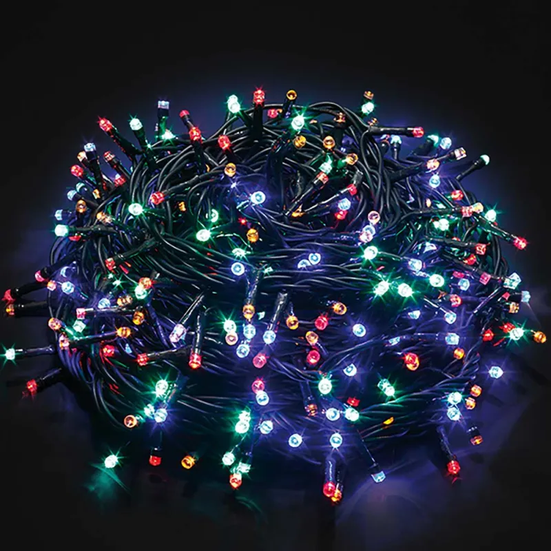 Vendita Finale Catena Luminosa 1000 LED Luci Albero Natale Lucciole Multicolore Esterno 24V