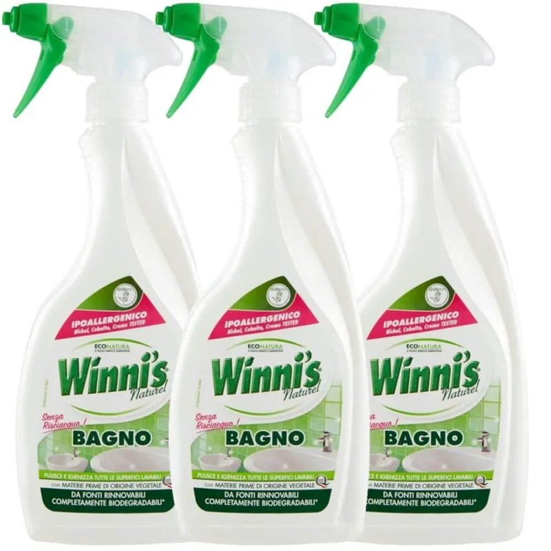 Solo Oggi 3 x Winni‘s Naturel Bagno Detergente Igienizzante Promo Pack 3 Bottiglie 500ml
