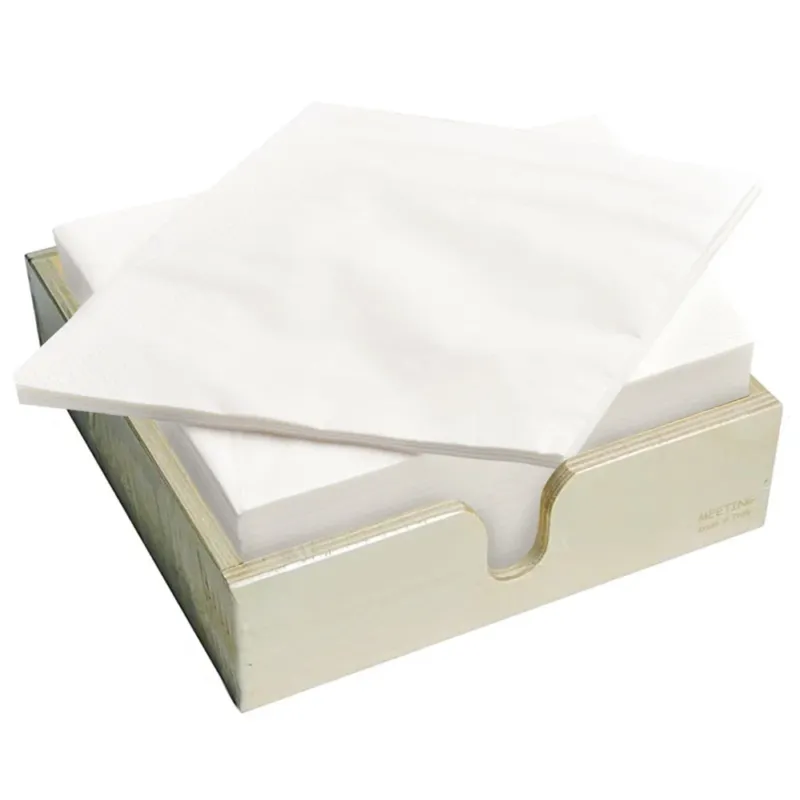 Portatovaglioli da Tavola in Legno Naturale Porta Tovaglioli Carta 21x6cm Scelto Dai Clienti
