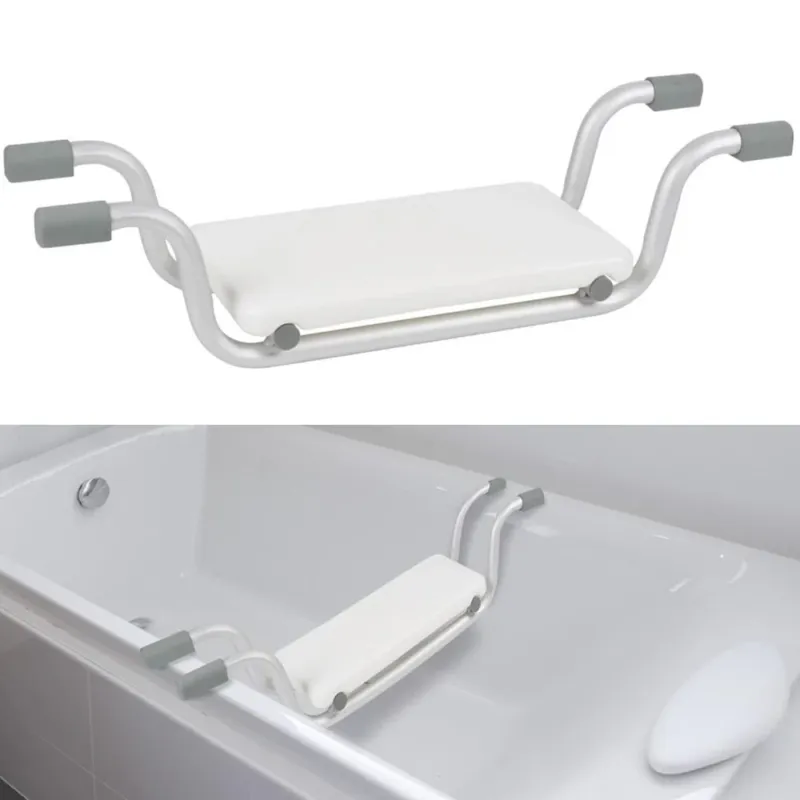 Sedia Sgabello Vasca Bagno Sediolina per Anziani Acciaio e Plastica Antiscivolo Saldi