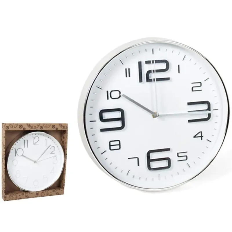 Prezzo Scontato Orologio da Parete Rotondo Aggancio Facile Design Elegante Moderno Numeri Grandi