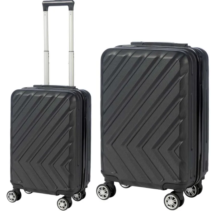 Ultimissimo Modello Valigia Trolley Bagaglio a Mano Enrico Coveri Guscio Rigido ABS 4 Ruote Nero