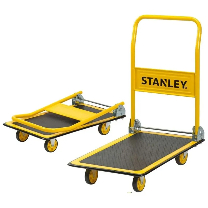 Offerta Del Giorno Carrello da Trasporto con Manico Pieghevole Portata Massima 150 KG Colore Giallo