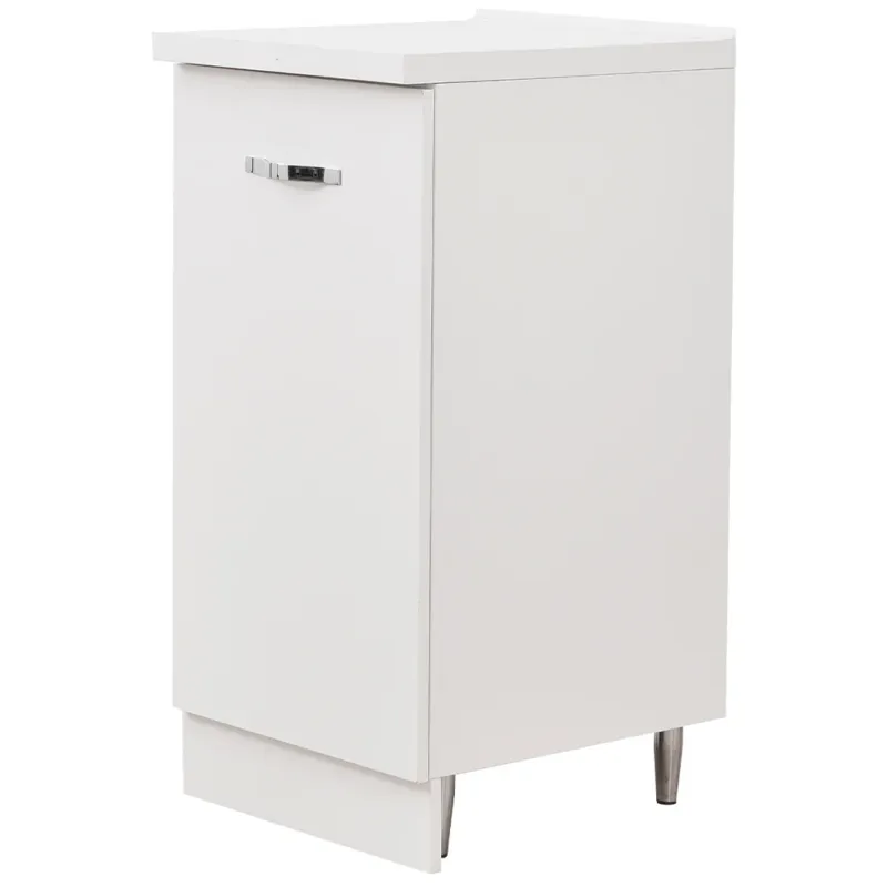 Scelto Dai Clienti Mobile Base per Cucina Componibile Minimal Colore Bianco con 1 Anta 2 Scomparti