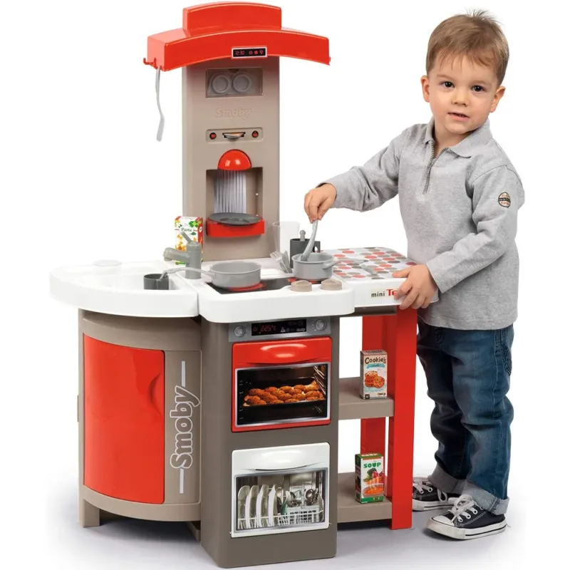 Smoby Tefal Cucina Pieghevole per Bambini con 22 Accessori e Suoni Idea Regalo Soddisfatti O Rimborsati
