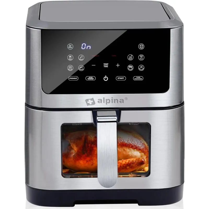 Scelto Dai Clienti Friggitrice ad Aria Calda XXL 8L 1800W Display Timer e Regolazione Temperatura