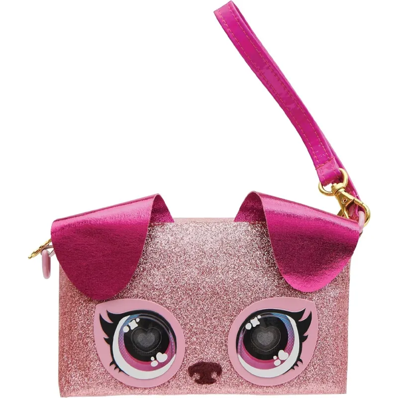 Purse Pets Mini Borsetta Rosa con Glitter e Occhi che si Illuminano Idea Regalo Di Tendenza