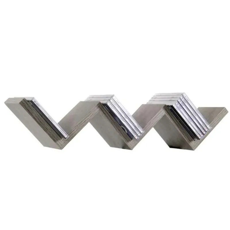 Subito Disponibile Mensola Parete Moderna Design Zig Zag Mensole Muro Scaffale 3 Ripiani Olmo
