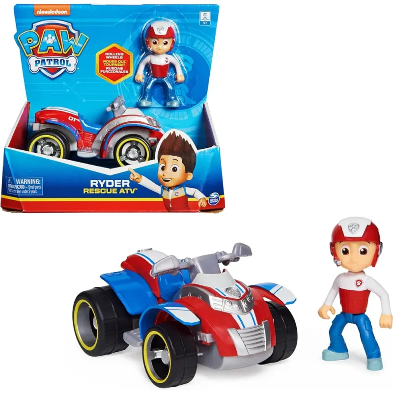 Paw Patrol Quad di Salvataggio di Ryder Veicolo e Personaggio Gioco Idea Regalo Must-Have