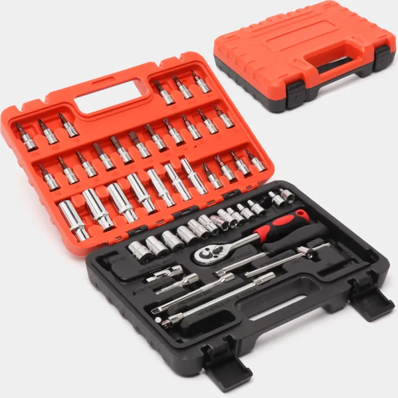 Valigetta Attrezzi 53 Pezzi Strumenti Riparazione Chiavi a Cricchetto Bricolage Ultima Occasione