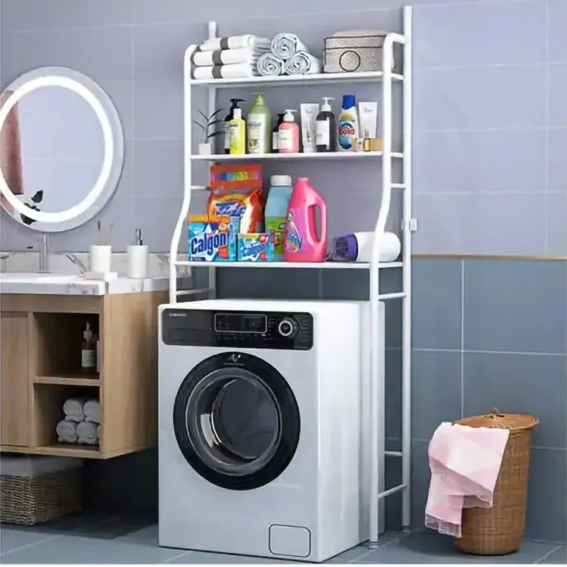 Ultime Pezzi Scaffale Portaoggetti Sopra Lavatrice Mensola Wc Bagno Organizer Bagno 3 Ripiani