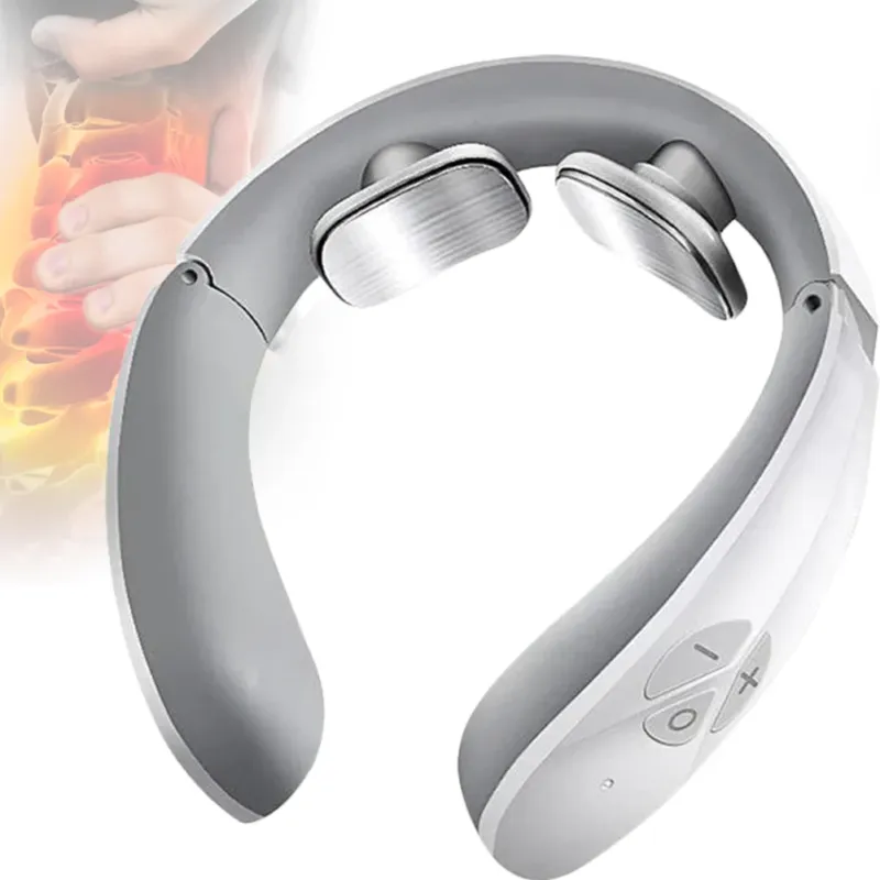 Massaggiatore Elettrico Riscaldato per Cervicale Collo Portatile USB Ricaricabile Professionale