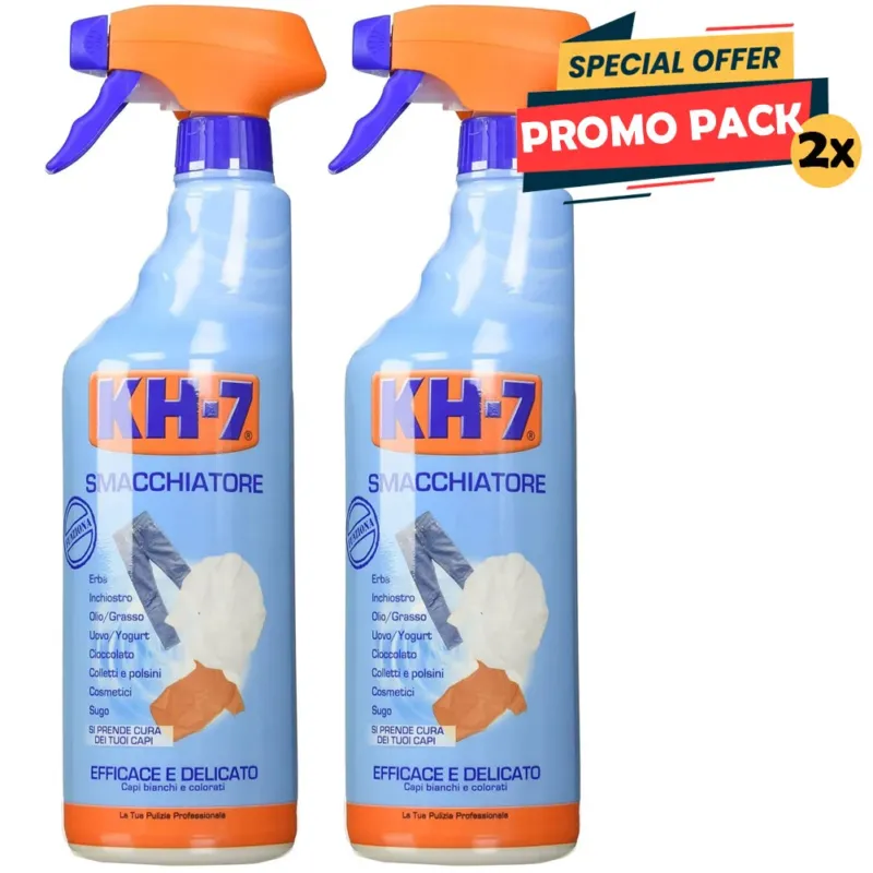 Nuovo Arrivo 2 x 750 ml KH-7 Smacchiatore Spray Efficace Delicato Capi Bianchi e Colorati