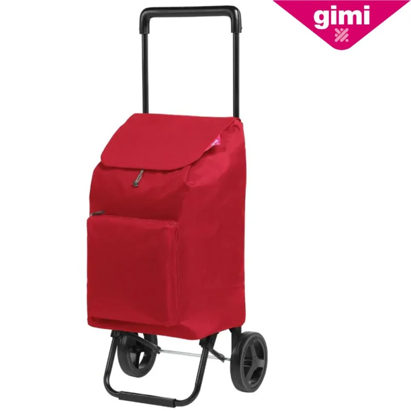 Soddisfatti O Rimborsati Gimi ARGO Carrello Portaspesa Porta Spesa Oggetti Bottiglie Con 2 Ruote Rosso