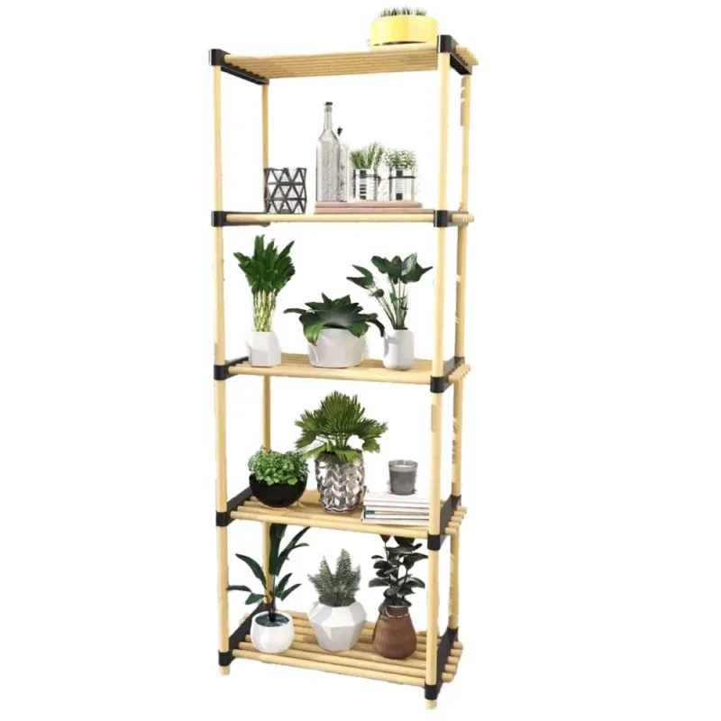 Offerta Limitata Scaffale Modulare Multiuso Bagno Mensole 5 ripiani Bambù Salvaspazio 28x49x127cm