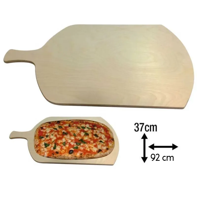 Prezzo Scontato Tagliere Per Pizza a Metro Teglia Vassoio Legno Rettangolare Con Manico 92x37cm